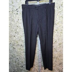 NWT Perry Ellis Portfolio Slim Fit 34x30 Charcoal stretch fabric mens slacks‎